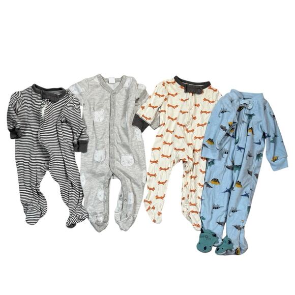Baby Boy 3–6M Clothing Lot Footed Pajamas Pants Gap Burt’s Bees- 22 Pieces Total - Picture 8 of 8